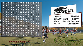 Word Search Head Safe Football